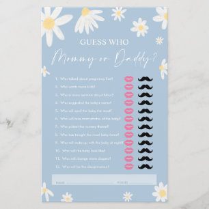 Daisy Mummy or Daddy, Dusty Blue Guest Who Game