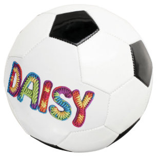 Daisy Name in Vibrant Crochet Pattern Football