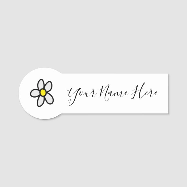 Daisy Name Tag (Front)