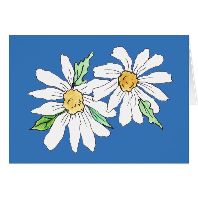 Daisy Note Card (Front Horizontal)