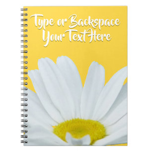 Daisy Notebook Personalised Daisy Flower Journal