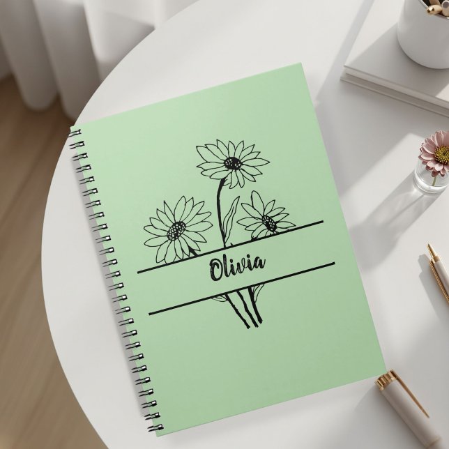 Daisy notebook personalized gift for girls (Creator Uploaded)