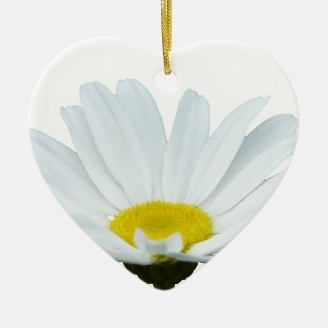 Daisy Ornament Personalised Christmas Decoration (Front)