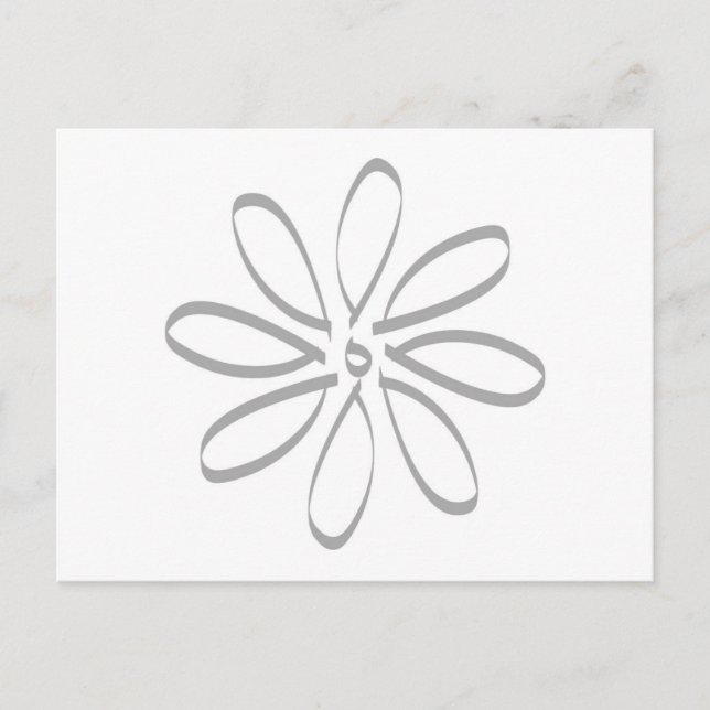 Daisy Outline Postcard (Front)