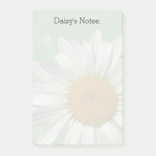 Daisy Over Green Post It Notes
