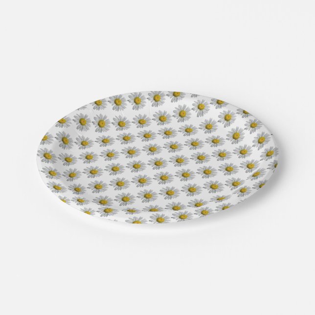 Daisy Paper Plates (Angled)