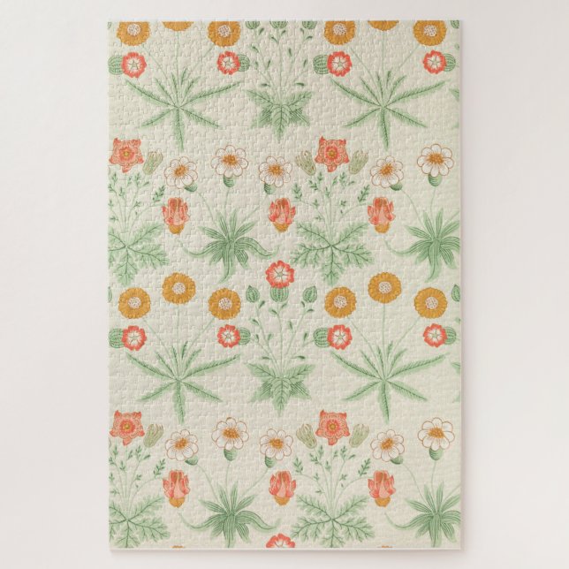 Daisy Pattern (by William Morris) Jigsaw Puzzle (Vertical)