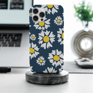 Daisy Pattern, Floral Pattern, White Daisies iPhone 15 Pro Max Case