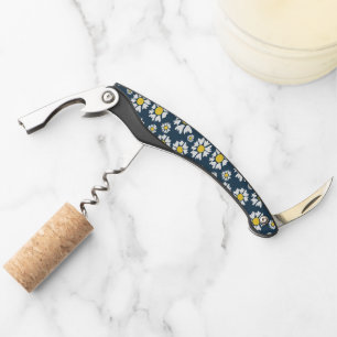 Daisy Pattern, Floral Pattern, White Daisies Corkscrew