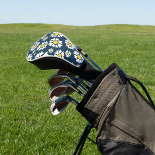 Daisy Pattern, Floral Pattern, White Daisies Golf Head Cover
