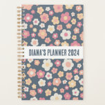 Daisy Pattern Flowers Blooms Floral Cute CUSTOM  Planner<br><div class="desc">Hello! I hope you like this original artwork design. Add your own text,  change the colours or fonts to personalise it. Check my shop for more designs. If you'd like something custom please let me know.</div>