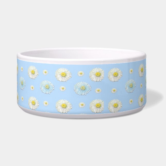 Daisy Pattern on light blue background  (Front)