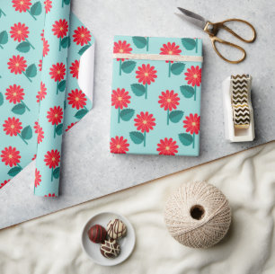 Daisy Pattern Wrapping Paper