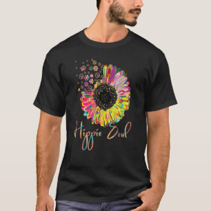 Daisy Peace Sign Love Hippie Soul Flower 60s 70s T-Shirt
