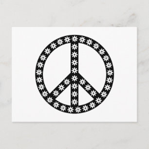 Daisy Peace Symbol Postcard