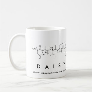 Daisy peptide name mug