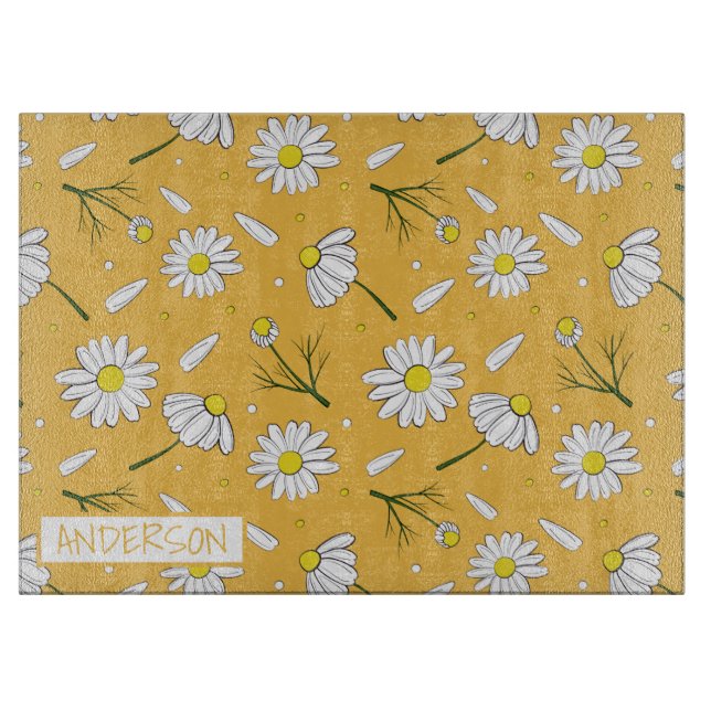 Daisy Personalised Cutting Board (Front)