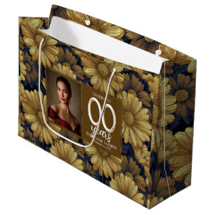 Daisy Petal Happy Birthday Unique Large Gift Bag