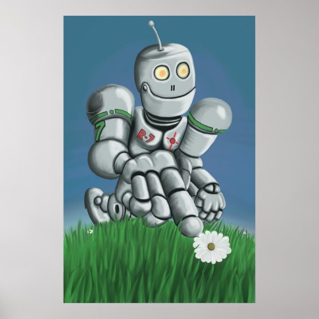 Daisy Picking Robot Print (Front)