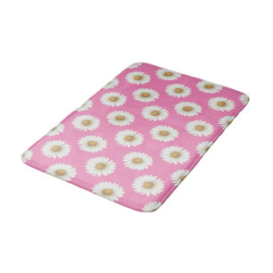 Daisy Pink Bath Mat