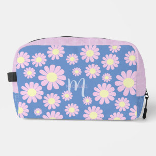 Daisy Pink Blue Print Cut Sew Bag