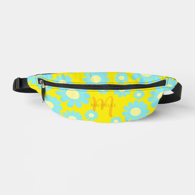 Daisy Pink Yellow Fanny Pack (Front)