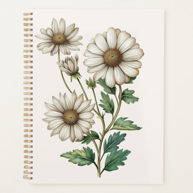 Daisy Planner, Cute Daisy Planner  (Front)