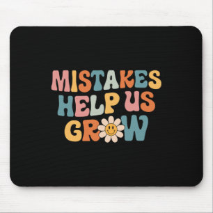 Daisy Positive Growth Mindset Retro Teacher Back T Mouse Mat