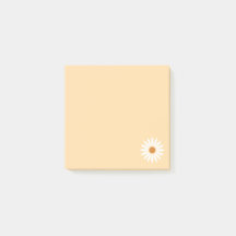 Daisy Post It Notes / Yellow