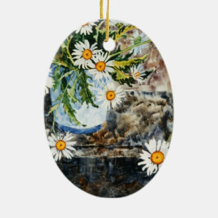 "Daisy Pot" Floral Ornament