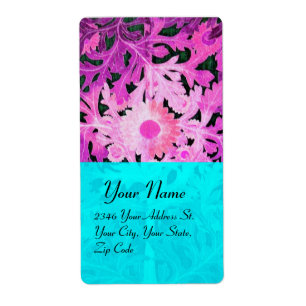 DAISY , purple violet blue turquase black