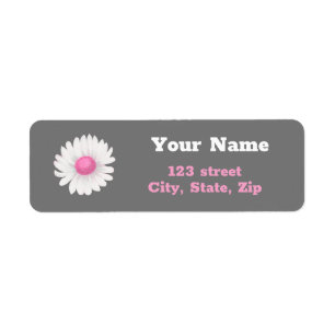 Daisy return address label