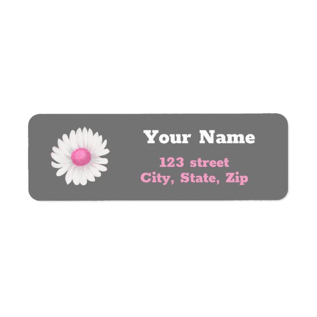 Daisy return address label (Front)