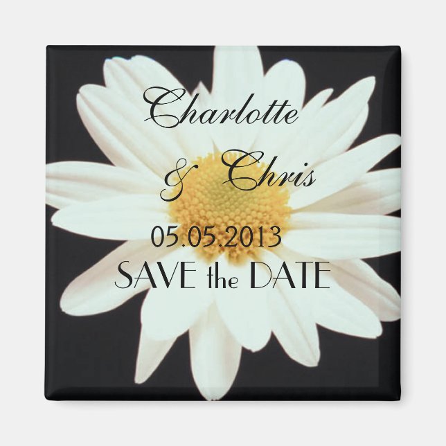 Daisy; Save the Date Magnet (Front)