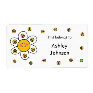 Daisy School Supplies Labels