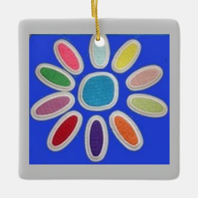 Daisy Scout Ceramic Ornament (Front)