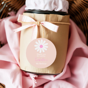 Daisy-Shaped Birthday Bag Tags for Girls