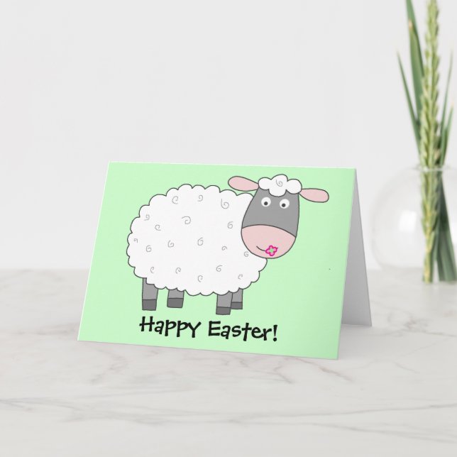 Daisy Sheep Holiday Card (Front)