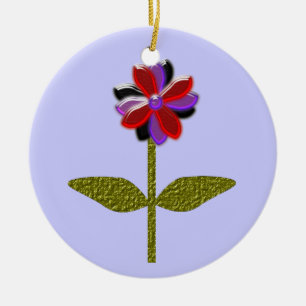 Daisy Shining Plastic Custom Birthday Ceramic Tree Decoration