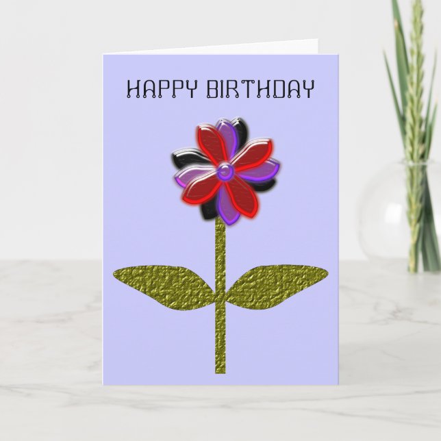 Daisy Shining Plastic Customisable Greeting Card (Front)