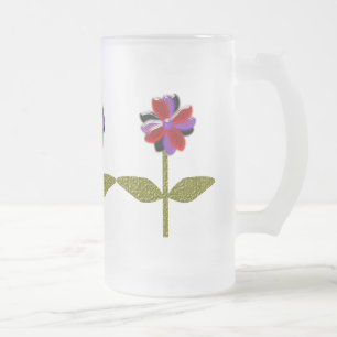 Daisy Shining Plastic Frosted Glass Mug
