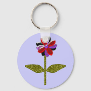 Daisy Shining Plastic Keychain