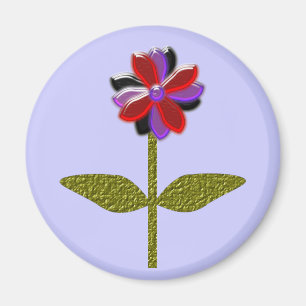 Daisy Shining Plastic Magnet