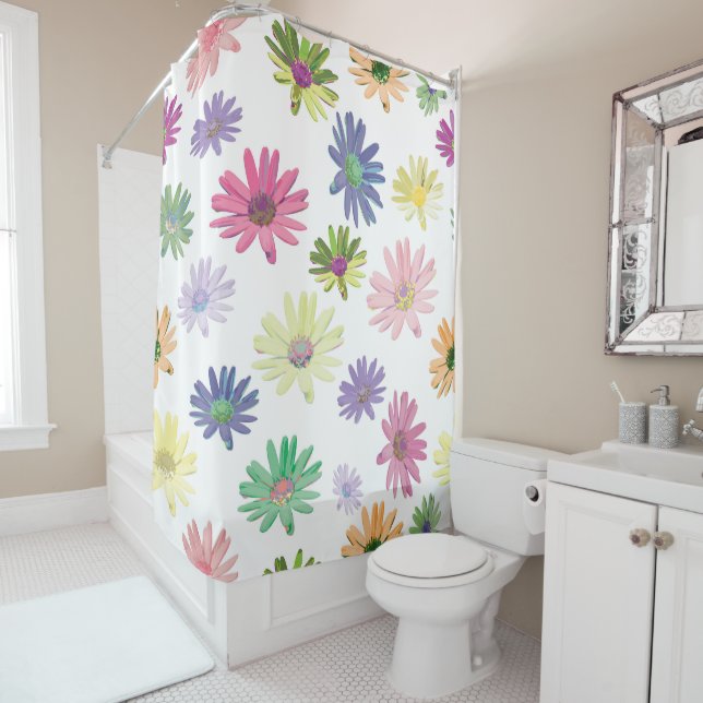 Daisy Shower Curtain (In Situ)