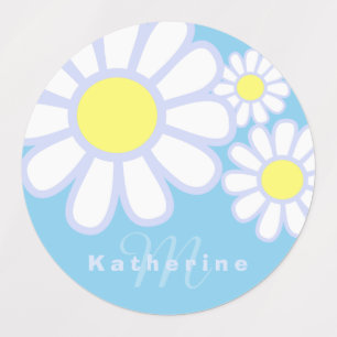 Daisy Simple Blue Monogram