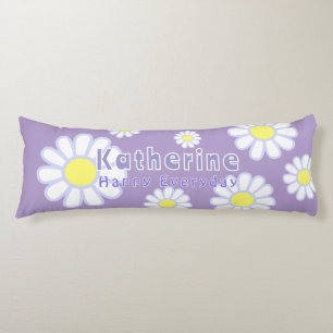 Daisy Simple Lilac Body Cushion