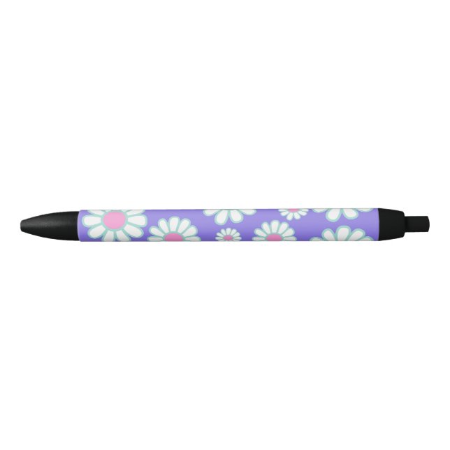 Daisy Simple Purple Black Ink Pen (Front)