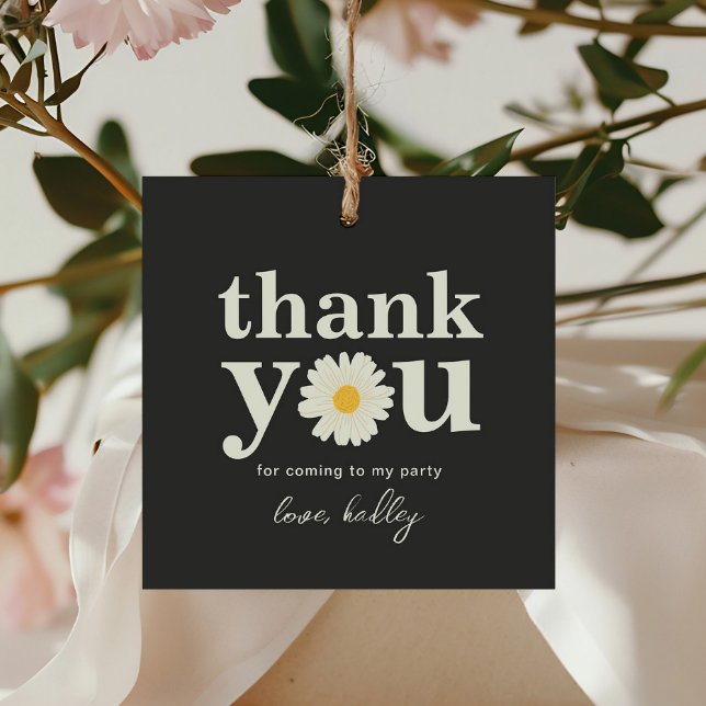Daisy Square Thank You Tag (Creator Uploaded)