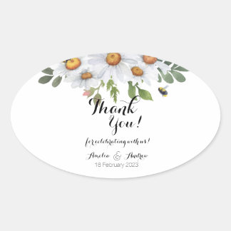 Daisy - stickers oblong