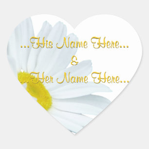 Daisy Stickers Personalised White Daisy Stickers